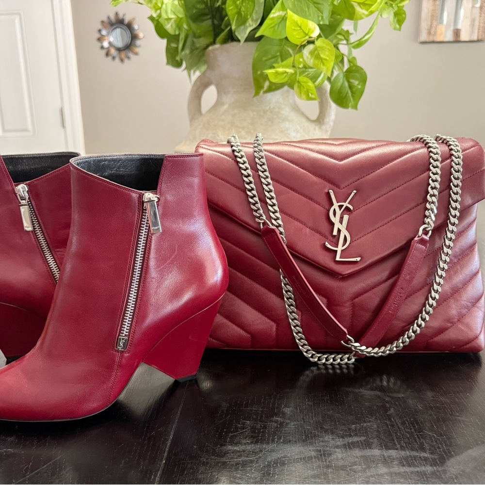 Yves Saint Laurent Red Crossbody Bag